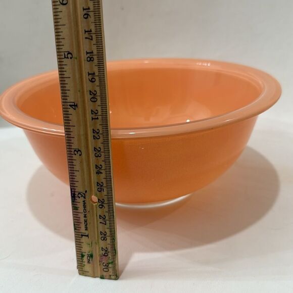 Pyrex Vintage Nesting Bowl Orange Clear Bottomed Corning Ware USA 1.5 Liter - Picture 6 of 9